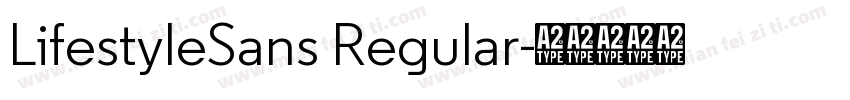 LifestyleSans Regular字体转换